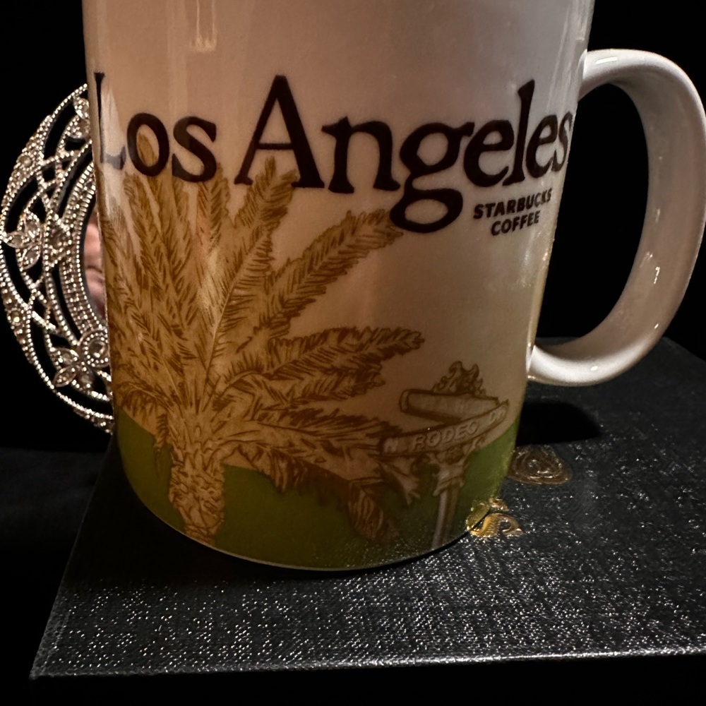 Starbucks Los Angeles Mug with Green and Brown Design